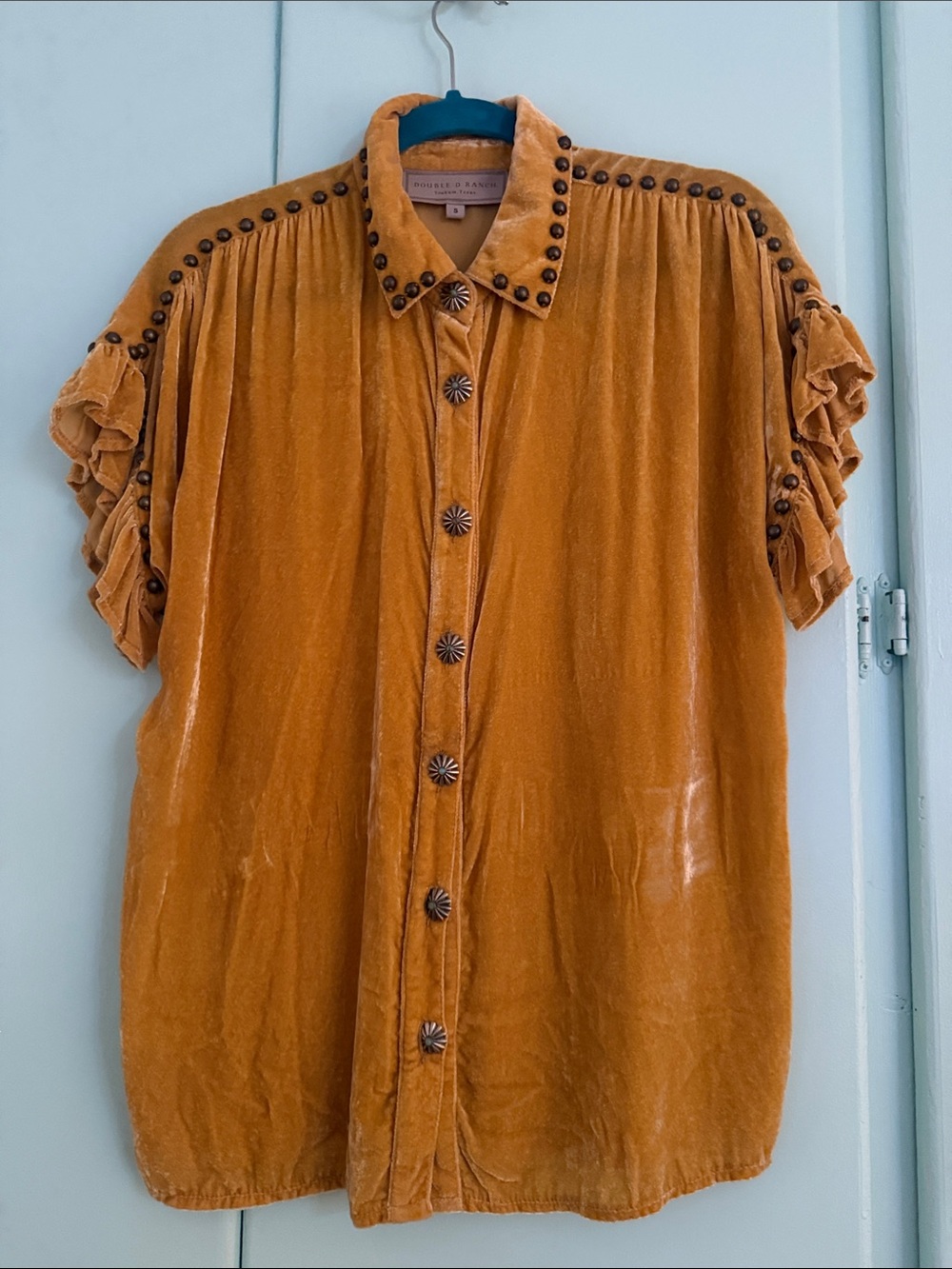 Double D Ranch velvet Pueblo Antiquity Top